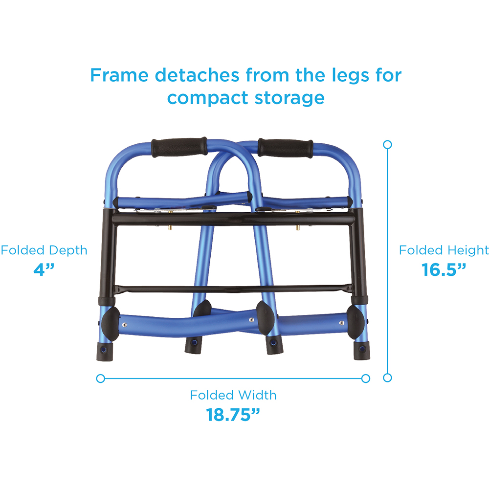 Folding Walker folded dimensions